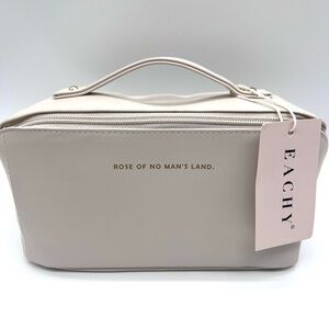 EACHY Rose of No Man’s Land Cosmetic / Makeup Bag – White | New with Tags